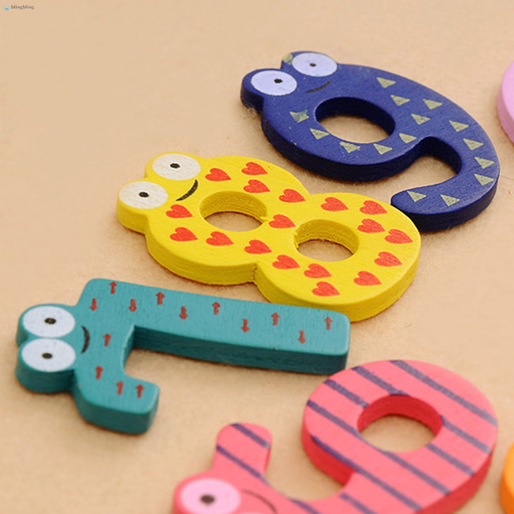 Bộ Đồ Chơi Nam Châm Bằng Gỗ Hình Chữ Số Cho Bé