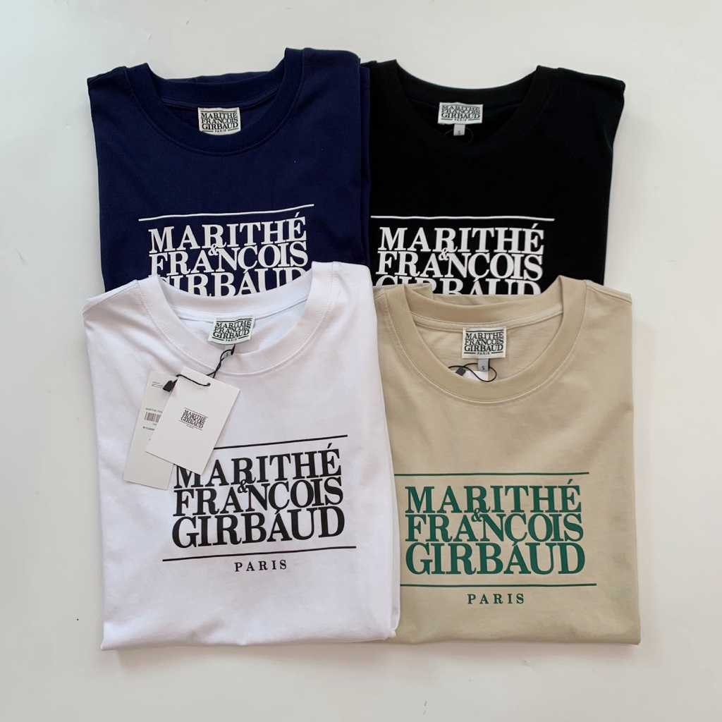 Marithe Korea TXT Choi Soo Bin Áo Thun Ngắn Tay Dáng Rộng Có logo Chữ Phong Cách Hàn Quốc Cho Nam Và Nữ