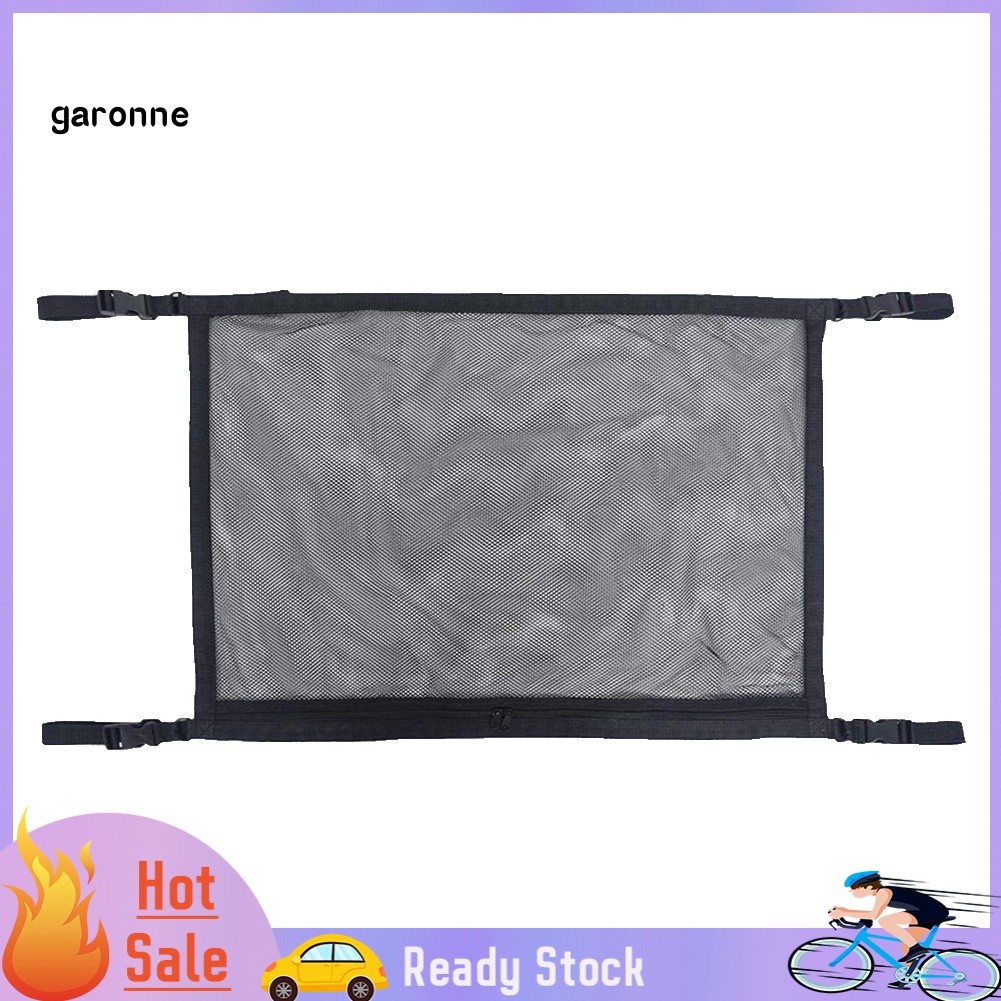 Túi Lưới Đựng Đồ Treo Trần Xe Hơi Có Khóa Kéo Thông Dụng