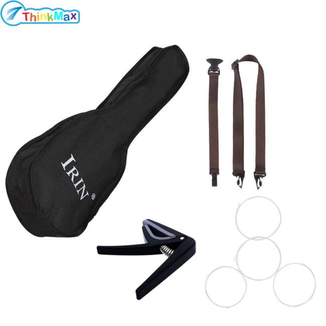 Bộ 4 Túi Không Thấm Nước 21 / 23 / 26inch + Túi Đựng U100 Dây + Kẹp + Capo Cho Đàn Ukulele