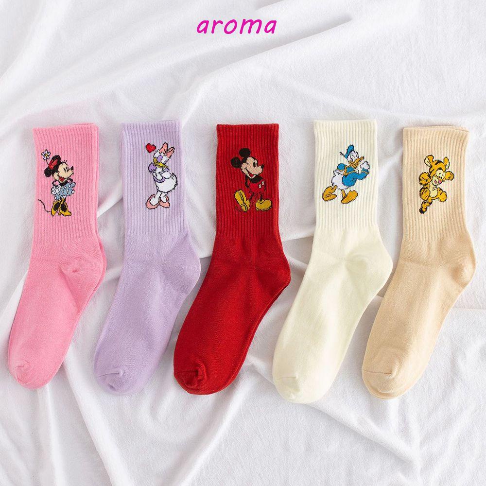 Vớ Nữ Cổ Trung Họa Tiết Chuột Mickey Dễ Thương Phong Cách Harajuku Thời Trang