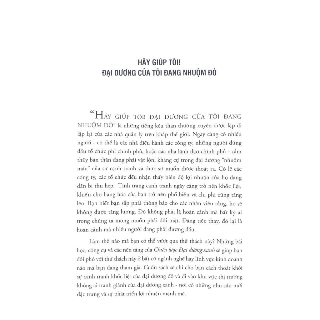 Sách - Blue Ocean Strategy - Chiến Lược Đại Dương Xanh