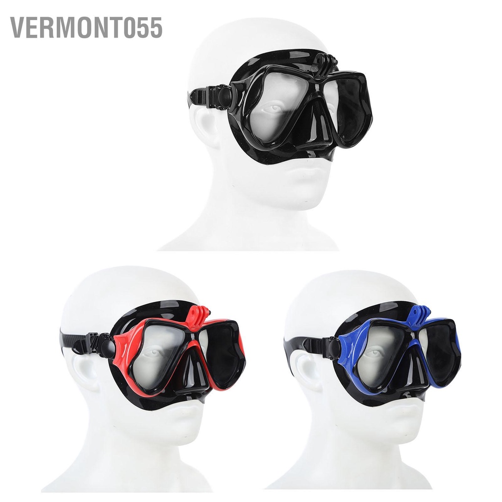 Vermont055 Kính Bơi Lặn Chống Nước HD Sương Mù Có Bịt Mũi Cho Nam Nữ