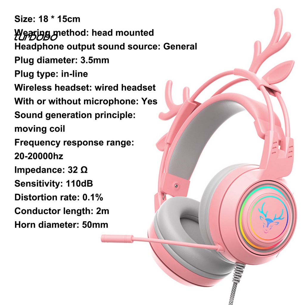 Tai Nghe Chụp Tai Có Dây Chống Ồn SY-G25 Jack 3.5mm In Hình Hươu Hoạt Hình Nhiều Màu Sắc