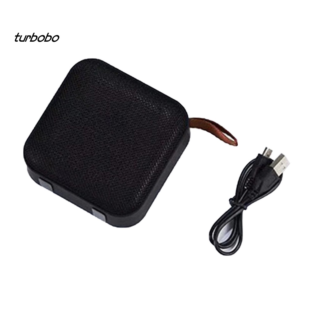 Loa Bluetooth Không Dây turbobo T5 Bằng Vải Bện Nghệ Thuật Cổng USB Âm Trầm Cho Hoạt Động Ngoài Trời