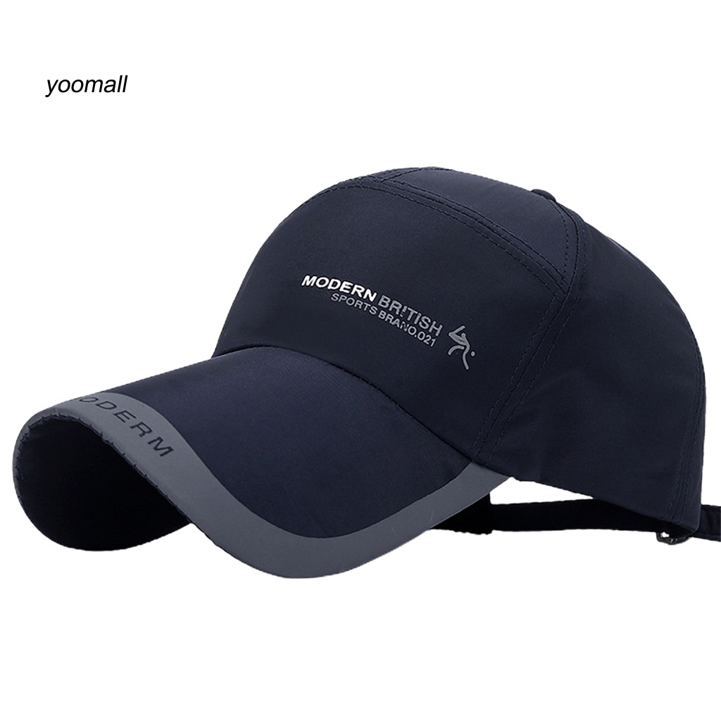 Yo / Mũ Bóng Chày Unisex Bằng Vải Laminated In Chữ Cái Thoải Mái Có Thể Điều Chỉnh Dùng Hàng Ngày