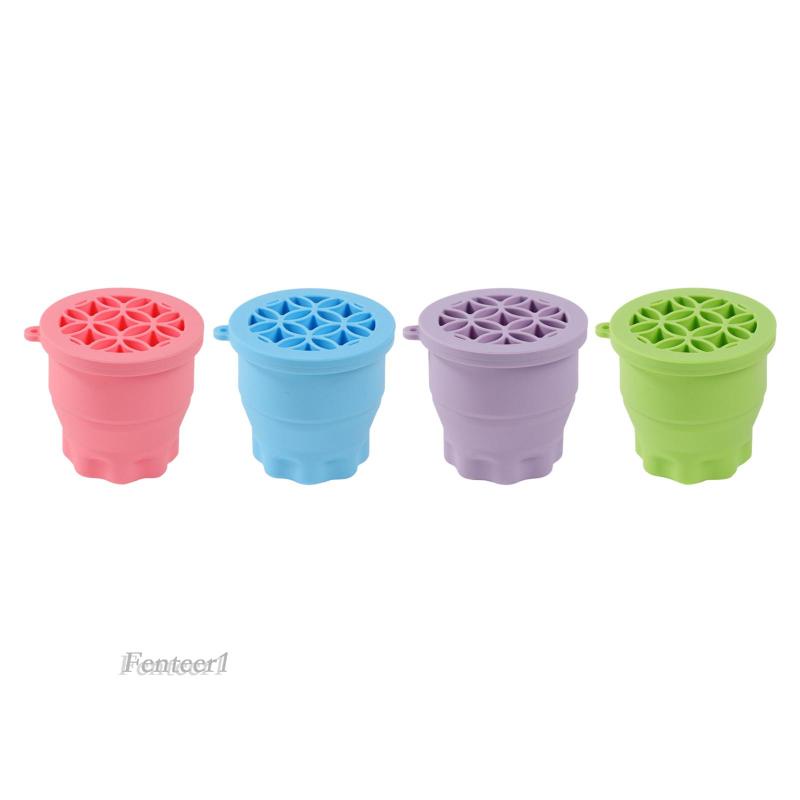 Giá Đỡ Cọ Trang Điểm Bằng Silicon Đa Năng Có Thể Gấp Gọn Fenteer1