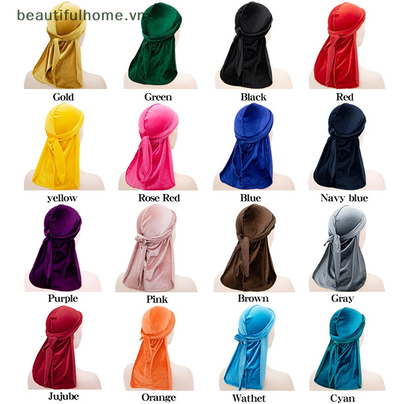 Mũ Nhung Trùm Đầu Dạng Đuôi Dài Phong Cách Hip Hop Cho Unisex