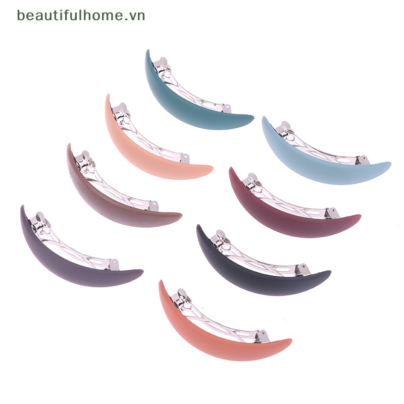 Kẹp Tóc Hình Học Màu Lì Thanh Lịch Cho Nữ