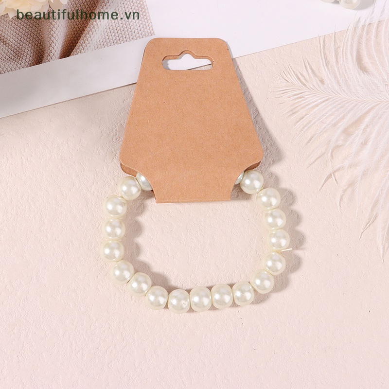 Set 50 Bảng Giấy Trưng Bày Vòng cổ / Thẻ Trang Sức Tiện Dụng