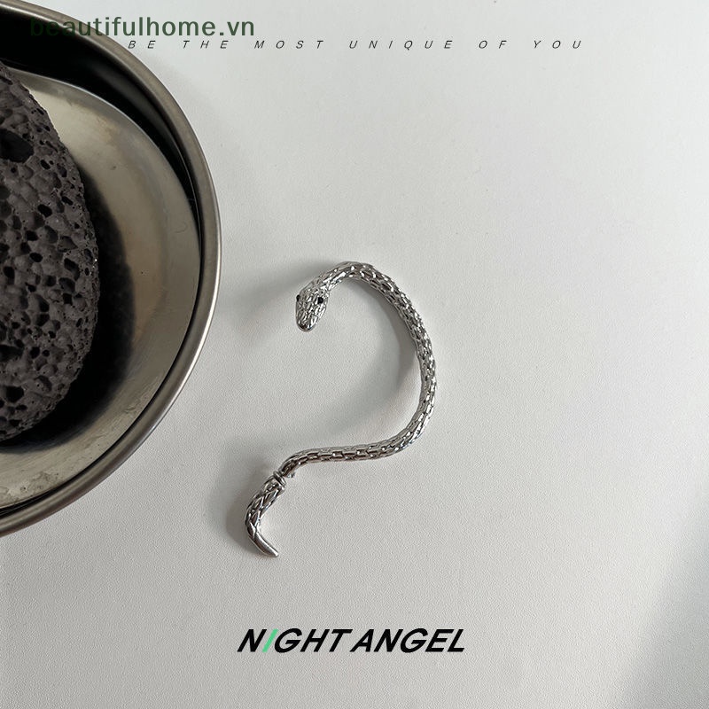 [beautifulhome] Bông Tai Dạng Kẹp Hình Rắn / Động Vật Hình Học Phong Cách Punk Cổ Điển Cá Tính Dành Cho Nữ Dự Tiệc Hàng Ngày [beauty]