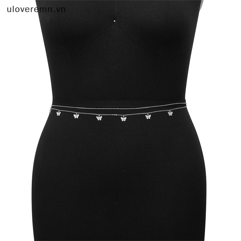 Dây Xích Đeo Hông Hai Mặt Hình Bướm Thời Trang Đi Biển Mùa Hè Quyến Rũ Cho Nữ