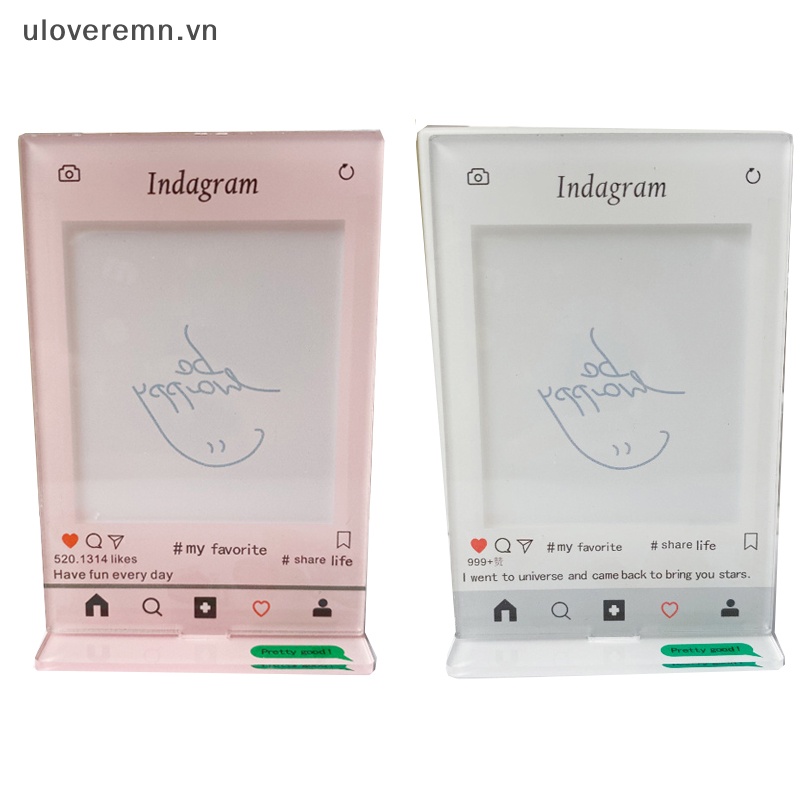 Khung Ảnh Đứng Để Bàn Trưng Bày Thẻ Hình Thần Tượng Uloveremn Trang Trí Nhà Cửa