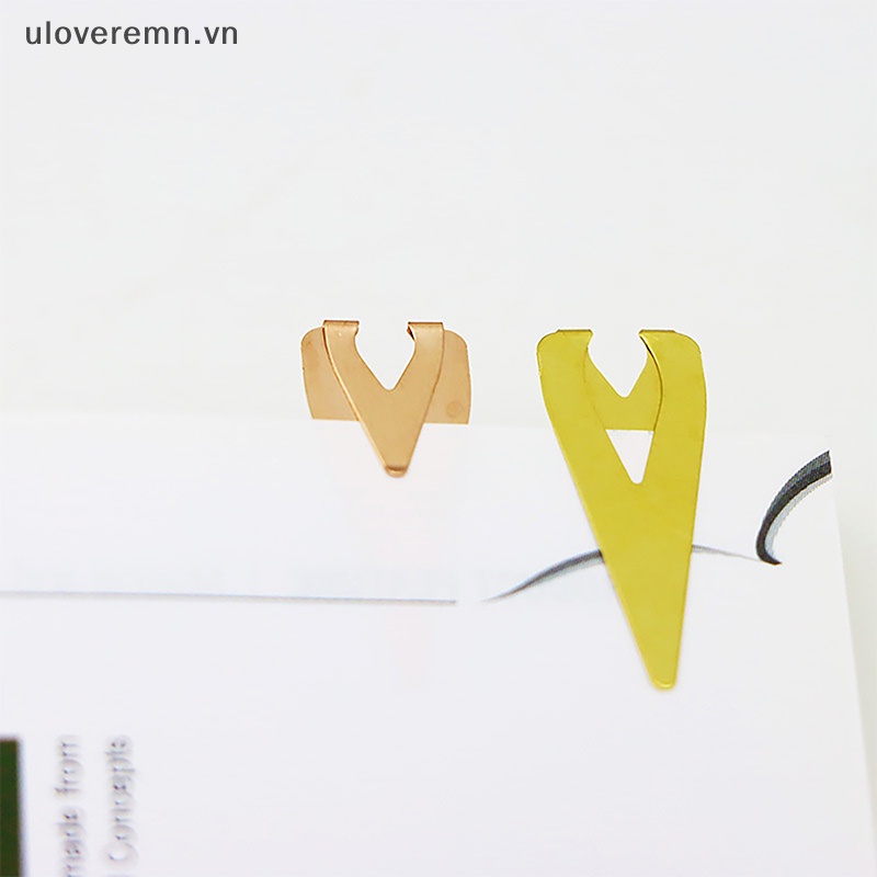 Set 10 Giá Đỡ Đánh Dấu Trang Sách Bằng Kim Loại Rỗng Sáng Tạo Cho Học Sinh