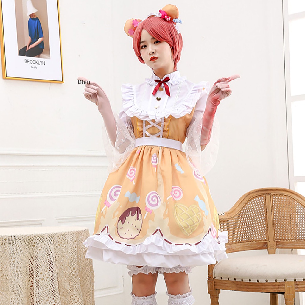 [Dhin] Quần Áo Hóa Trang Lolita Màu Kẹo Cá Tính Thứ Năm Cho Nữ Túi Đựng Đồ Dùng Cao Cấp Tiện Dụng