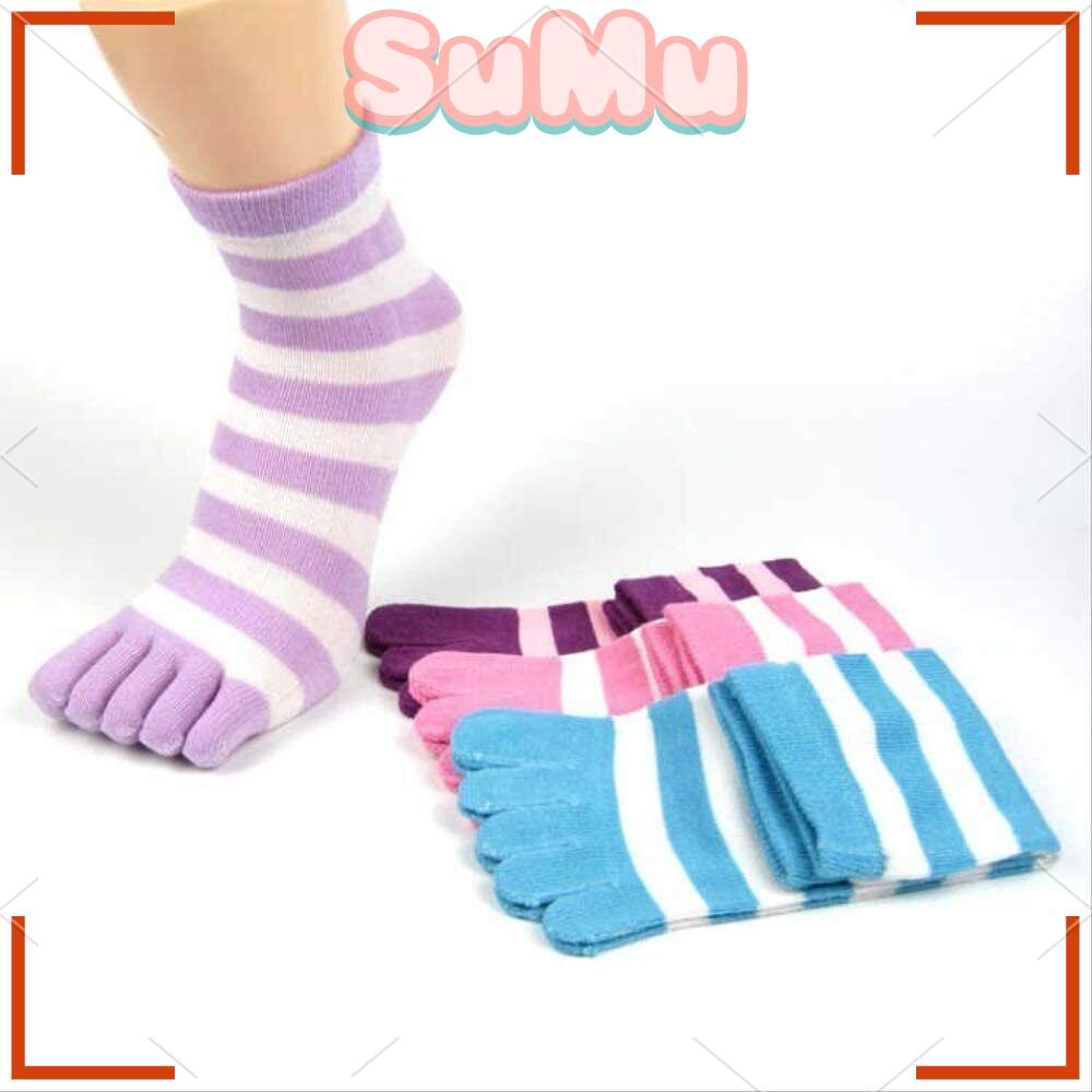 Set 3 / 6 Đôi Dép Đi Trong Nhà Mềm Mại Họa Tiết Kẻ Sọc Nhiều Màu Thời Trang Cho Nữ