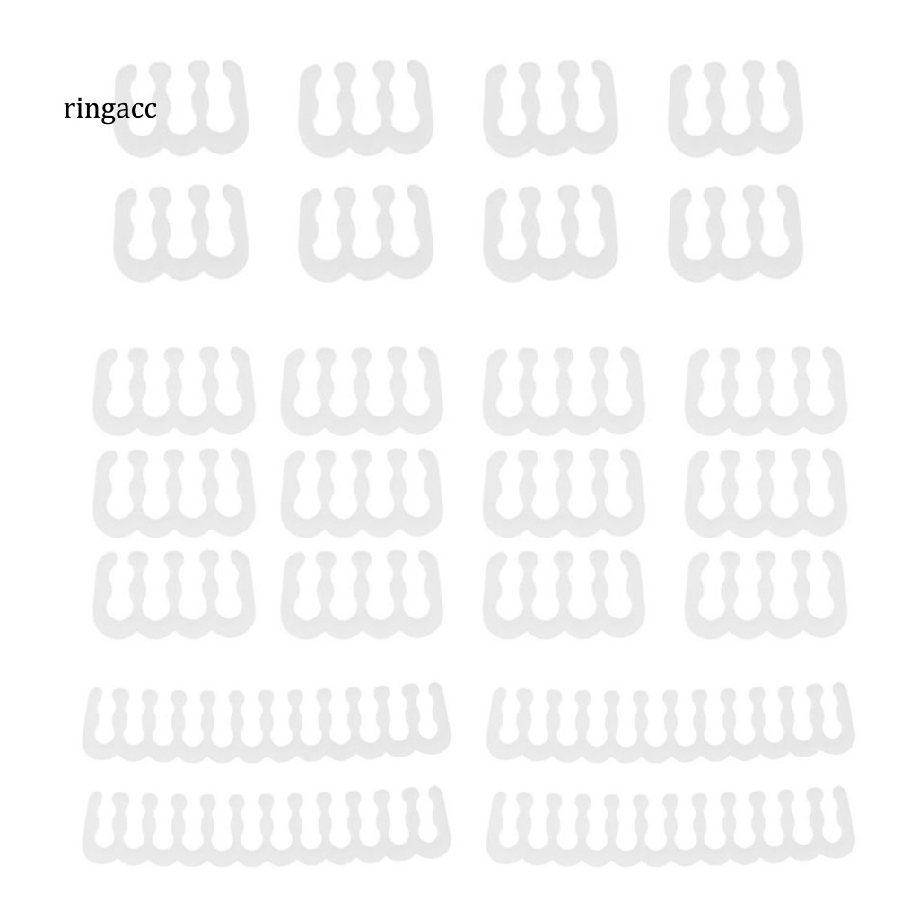 Bộ 24 Kẹp Cố Định Dây Cáp 6 / 8 / 24Pin Bằng Nhựa PP Tiện Dụng