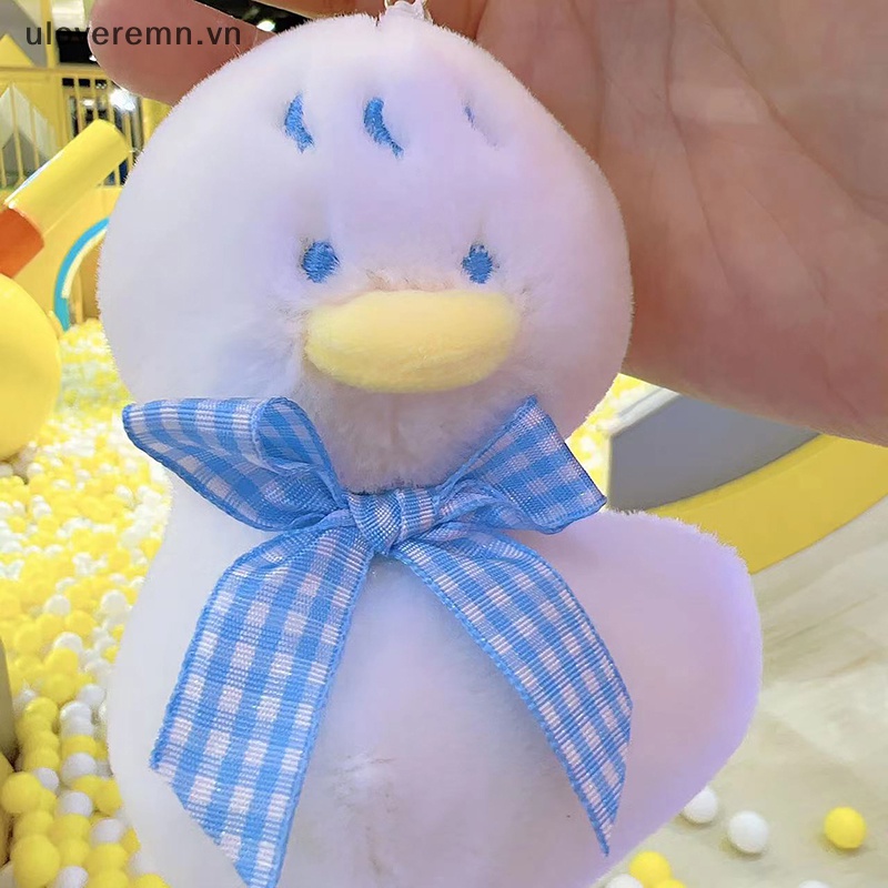 1 Móc Khóa Hình Vịt Nhồi Bông Đáng Yêu Mềm Mại 12cm
