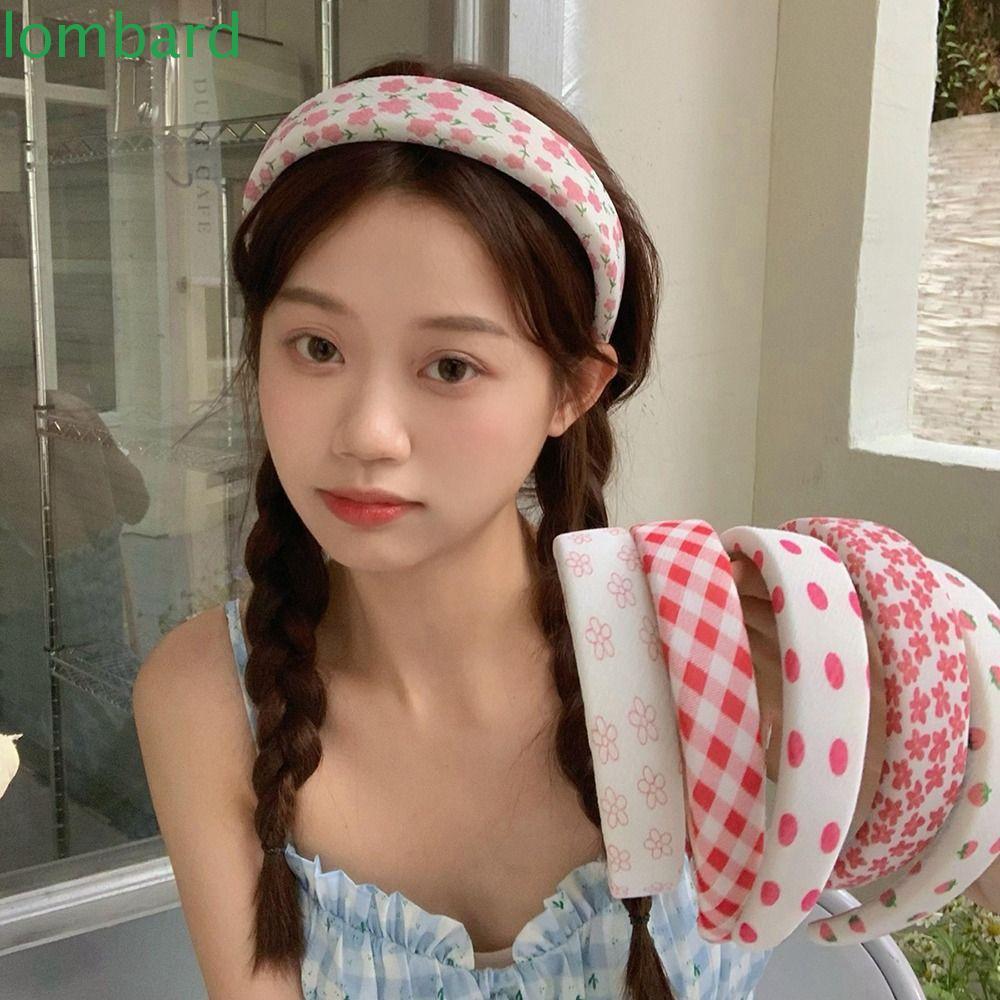 Băng Đô Cài Tóc Rửa Mặt Vành Rộng Họa Tiết Chấm Bi Đơn Giản Ngọt Ngào Cho Nữ