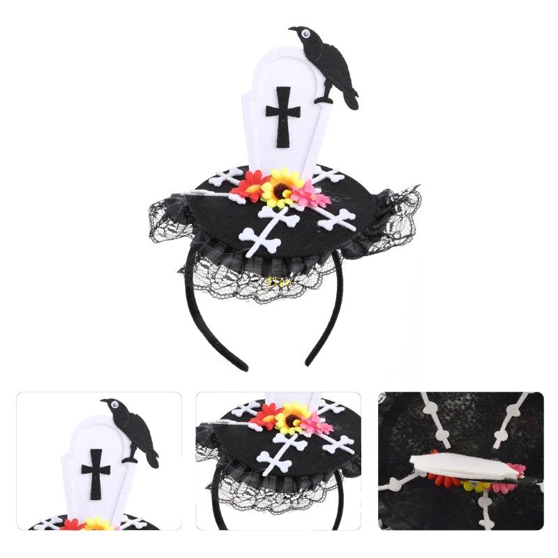 Flgo Băng Đô Phong Cách Halloween Đính Đá Độc Đáo