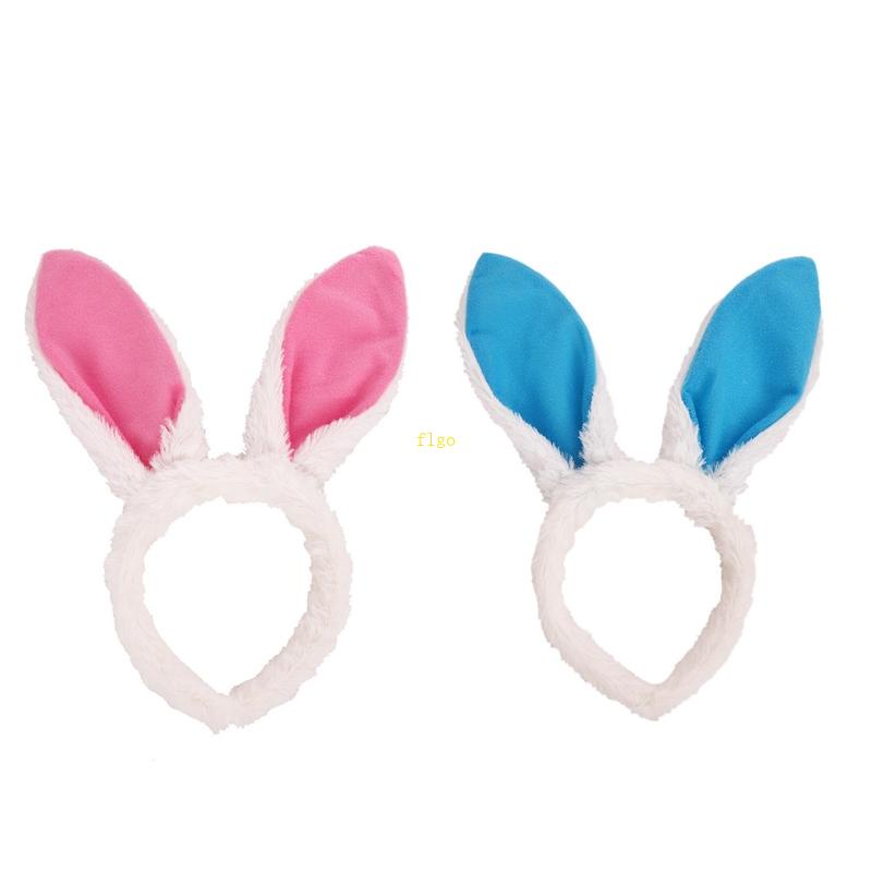 Băng Đô Tai Thỏ Phối Lông Dễ Thương Dành Cho Hóa Trang Giáng Sinh