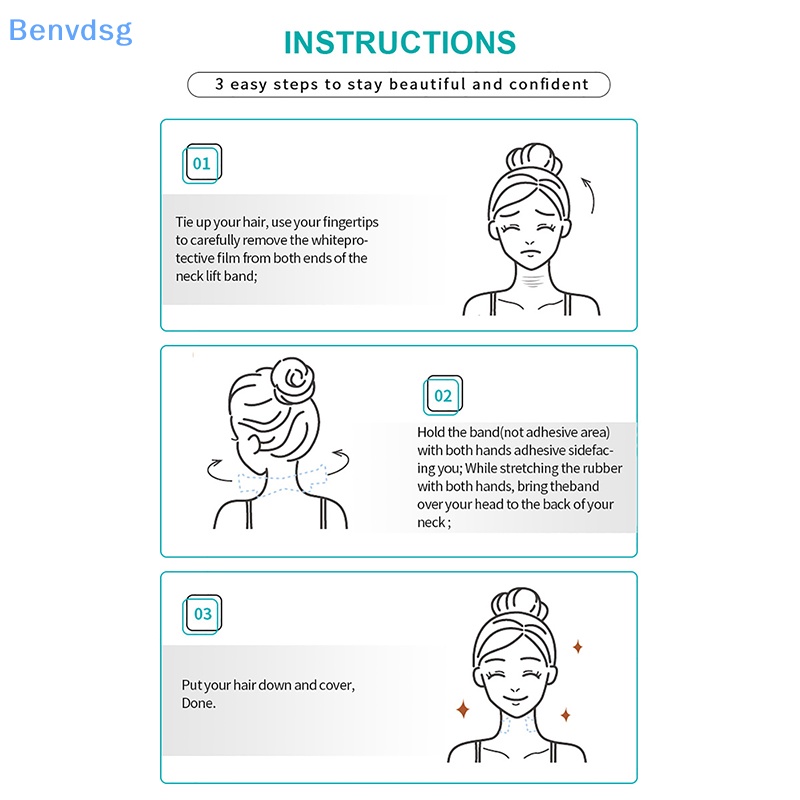 Set 20 Miếng Dán Nâng Cổ Vô Hình Giúp Loại Bỏ Nếp Nhăn