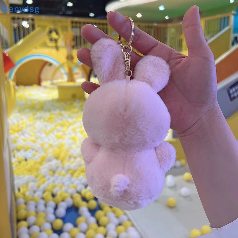 1 Móc Khóa Thỏ Nhồi Bông Màu Kẹo Ngọt Dễ Thương