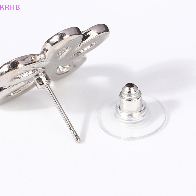 1 Đôi Bông Tai Bạc Hình Hoa Hướng Dương Đính Đá Thời Trang Dành Cho Nữ Mới