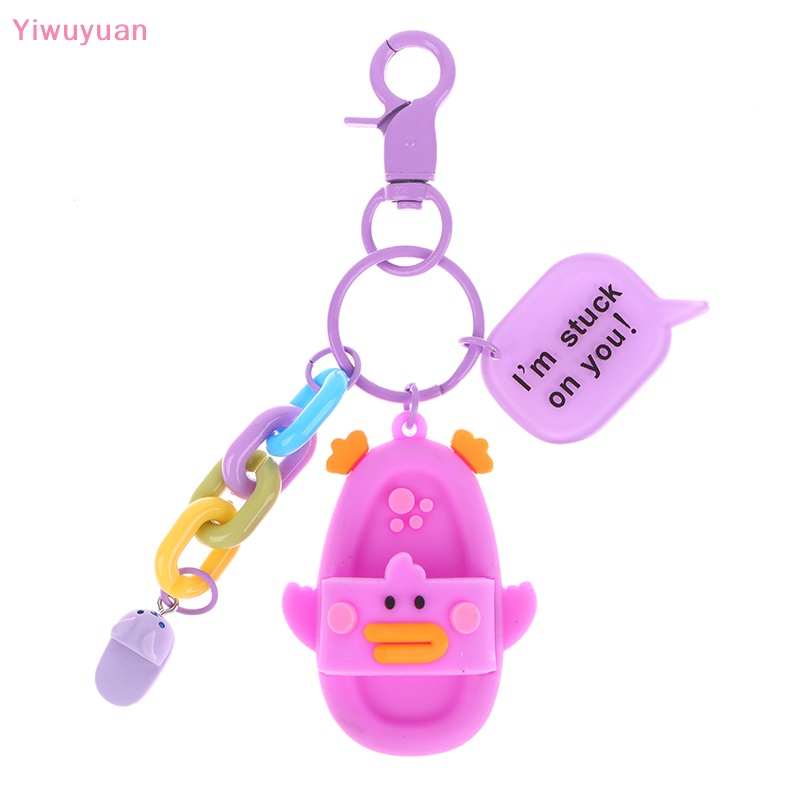 < Yiwuyuan > Móc Chìa Khóa Hình Búp Bê Hoạt Hình Dễ Thương Trang Trí Ba Lô / Ô Tô