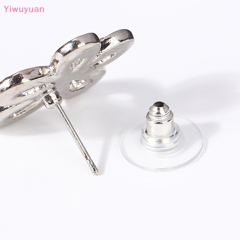 1 Đôi Bông Tai Bạc Hình Hoa Hướng Dương Đính Đá Thời Trang Mới
