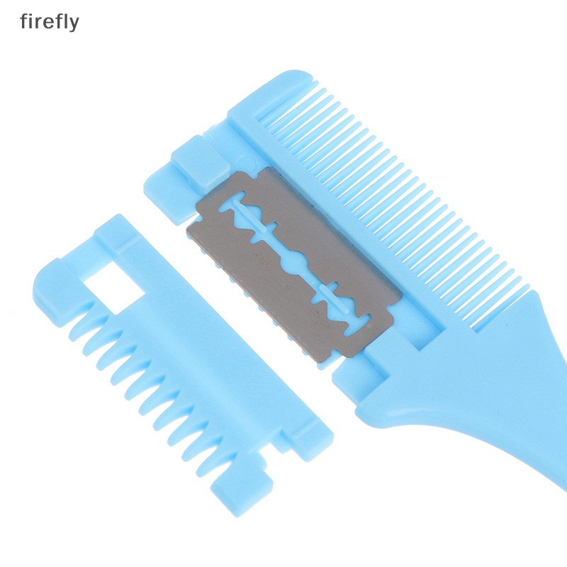 Lược Chải Tóc Hai Mặt Thiết Kế Mỏng Kèm Lưỡi Dao Tiện Dụng DIY