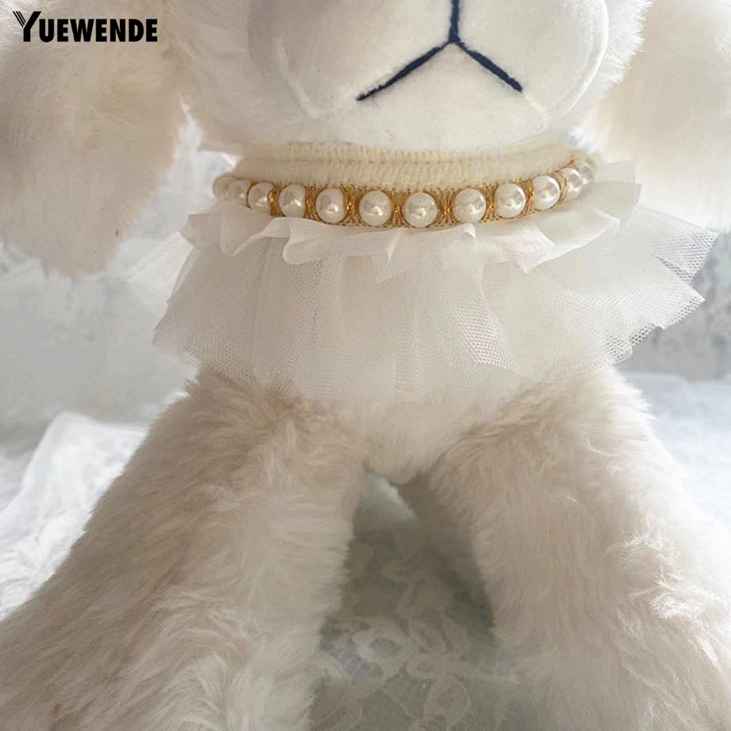 Yq.e Khăn Quàng Cổ Thú Cưng Nhiều Kích Thước Dễ Thương Với Nấm Ren Đen Để Chụp Ảnh Air Tag