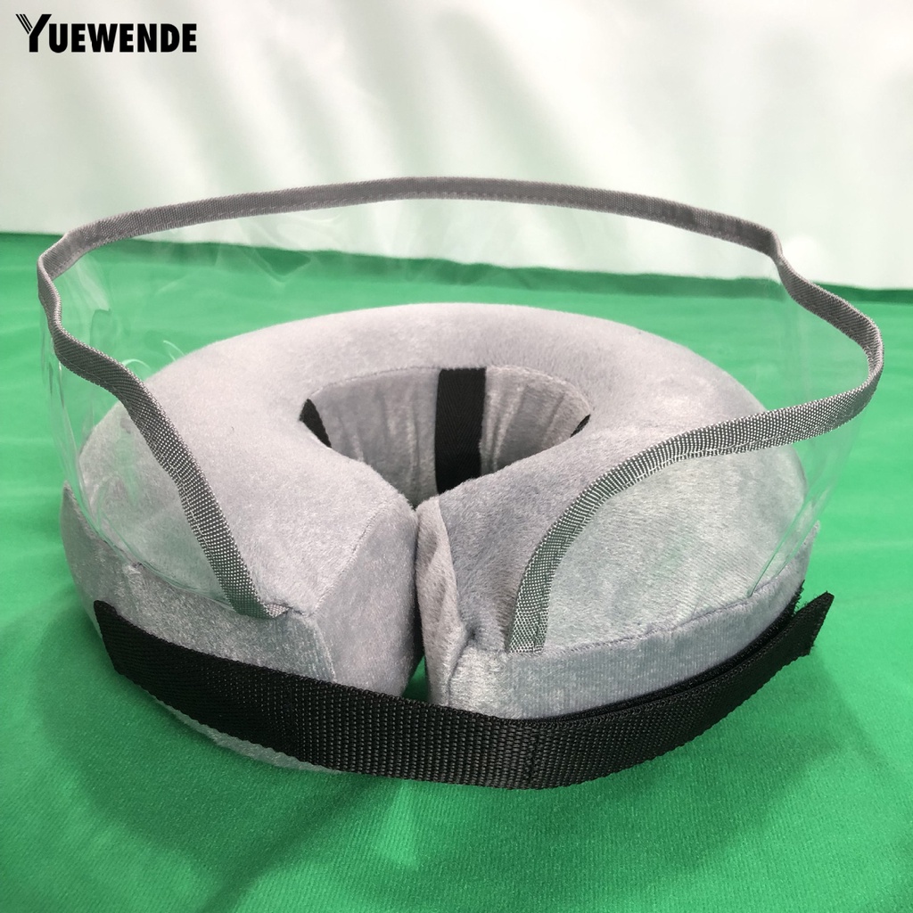 Yq.e Vòng Cổ Bơm Hơi Mềm Mại Co Giãn Thoáng Khí Thoải Mái Có Thể Điều Chỉnh Cho Cún Cưng Sau