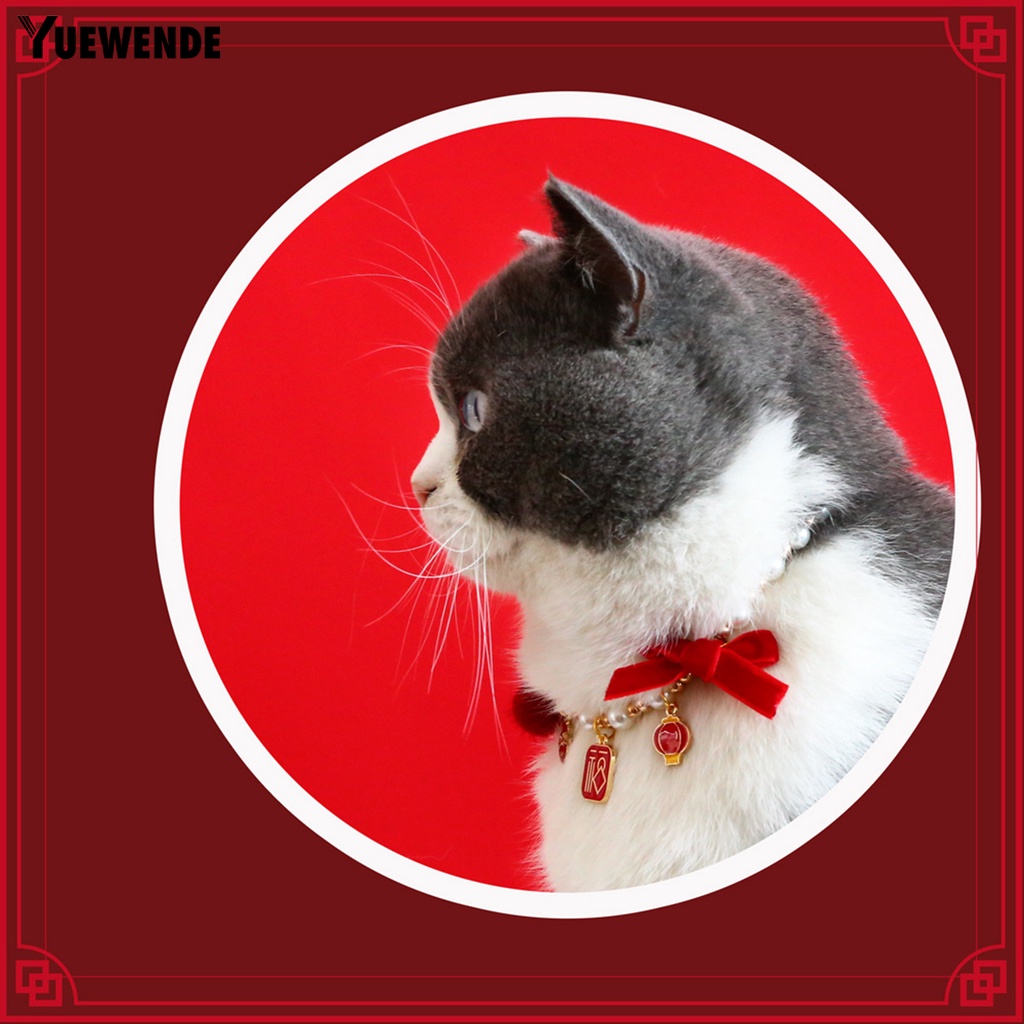 Yq.e Vòng Cổ Có Thể Điều Chỉnh Mặt Dây Lễ Hội Thời Trang Dành Cho Thú Cưng Thỏ Mèo