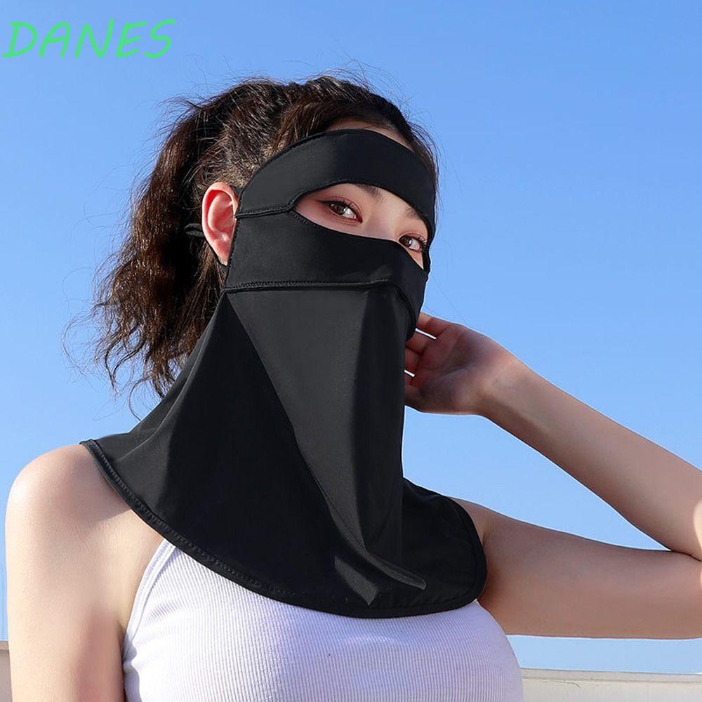 Mặt Nạ Chống Nắng Daanes Bằng Lụa Lạnh Bảo Vệ Khuôn Mặt Chống Tia UV Khi Đi Bộ Đường Dài Ngoài Trời