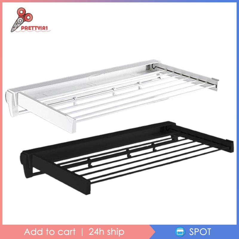 [Prettyia1] Giá Phơi Khô Quần Áo / Giày Dép Có Thể Gấp Gọn Cho Phòng Tắm