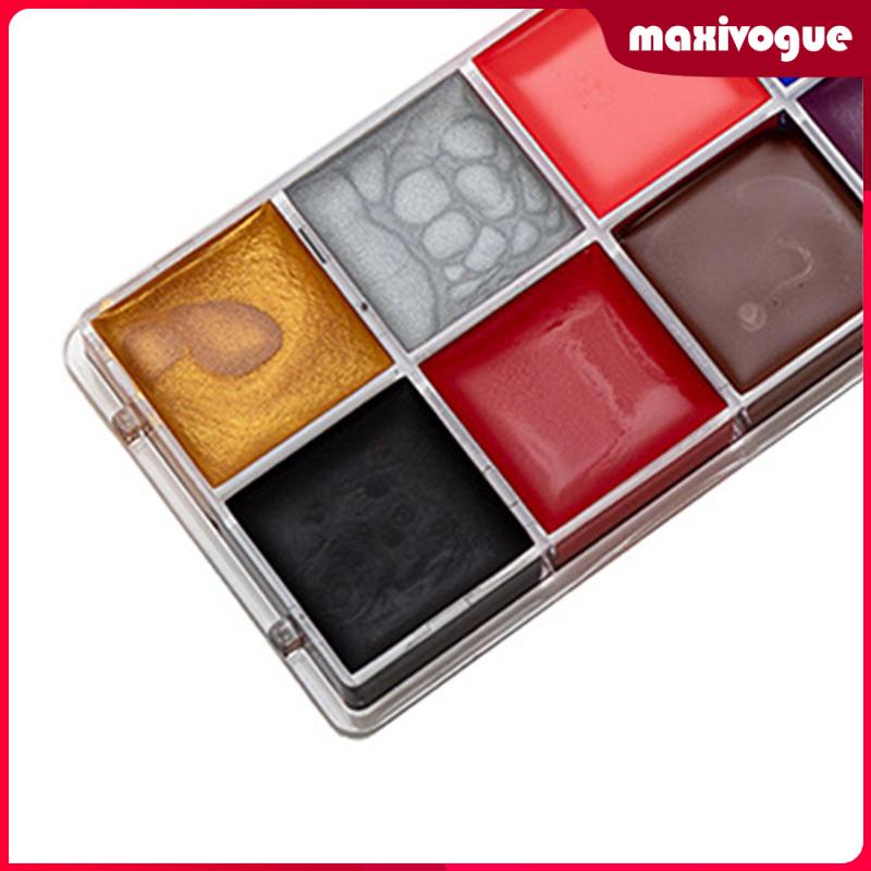 Bảng Màu Vẽ Mặt Và Cơ Thể Hóa Trang Tiệc Halloween / Giáng Sinh