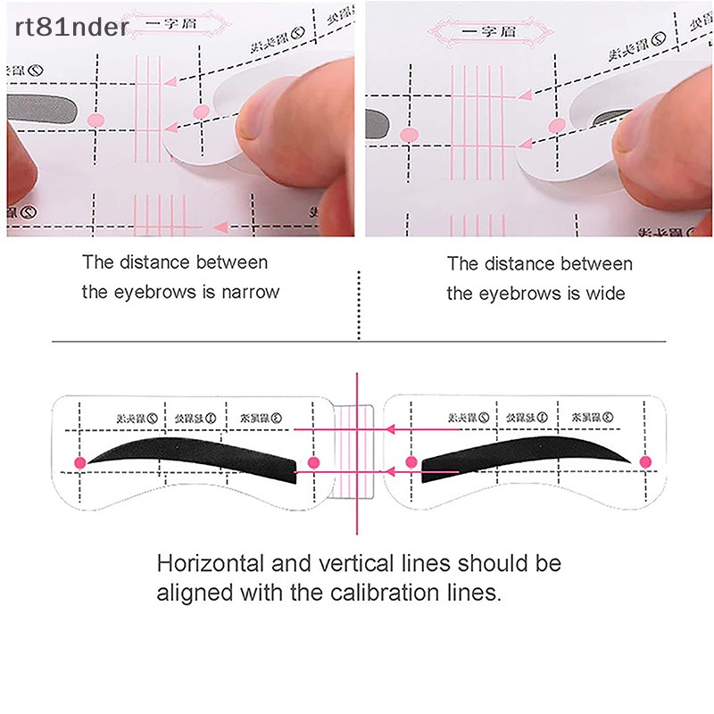 Rt Set 12 Thẻ Dán Lông Mày Nhanh Chóng Tiện Lợi