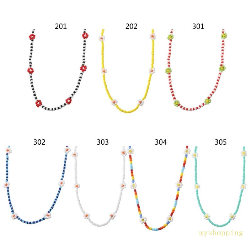 Vòng cổ Choker Mặt Hoa Hướng Dương Nhiều Màu Phong Cách Bohemian