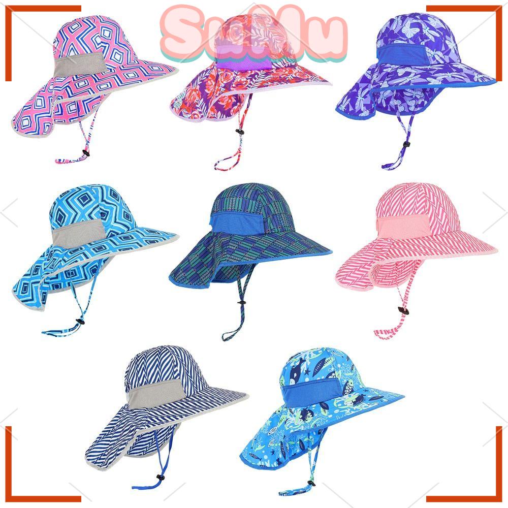 Mũ Bucket Vành Rộng Dễ Điều Chỉnh Thời Trang Mùa Hè Dành Cho Bé