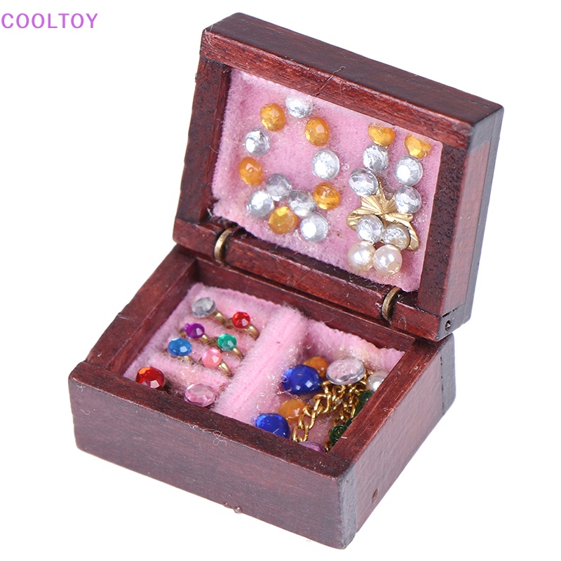 Hộp Đựng Trang Sức Trang Trí Nhà Búp Bê Tỉ Lệ 1 / 12