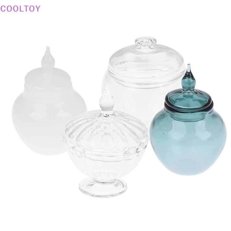 Hũ Thủy Tinh Đựng Kẹo / Món Tráng Miệng Mini Tỉ Lệ 1: 12 Trang Trí Nhà Búp Bê