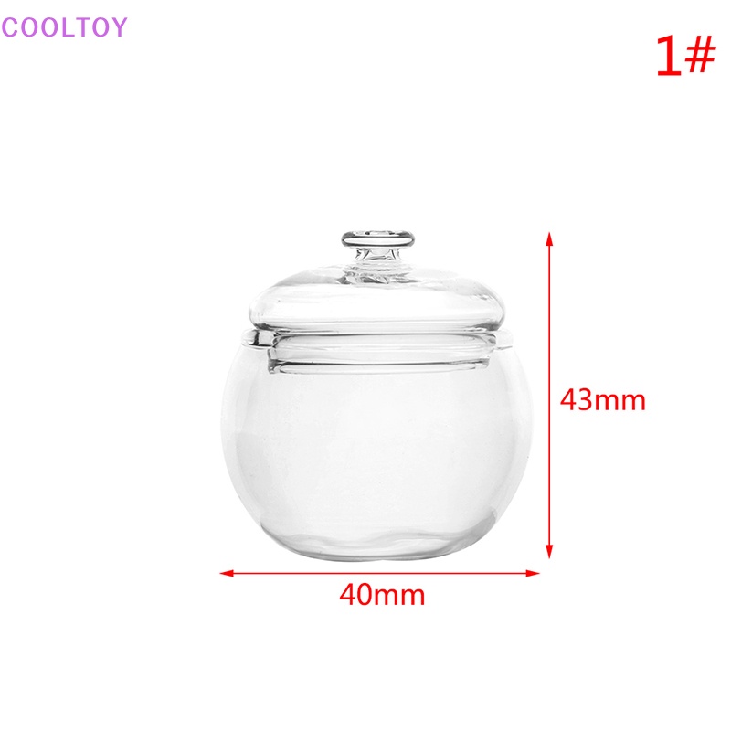 Hũ Thủy Tinh Đựng Kẹo / Món Tráng Miệng Mini Tỉ Lệ 1: 12 Trang Trí Nhà Búp Bê