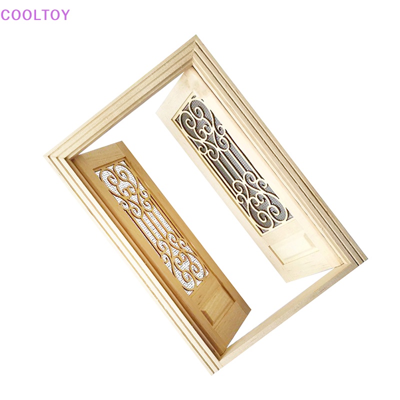 Mô Hình Đồ Nội Thất Bằng Gỗ Hai Cửa Rỗng Dành Cho Búp Bê