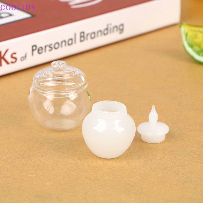 Hũ Thủy Tinh Đựng Kẹo / Món Tráng Miệng Mini Tỉ Lệ 1: 12 Trang Trí Nhà Búp Bê