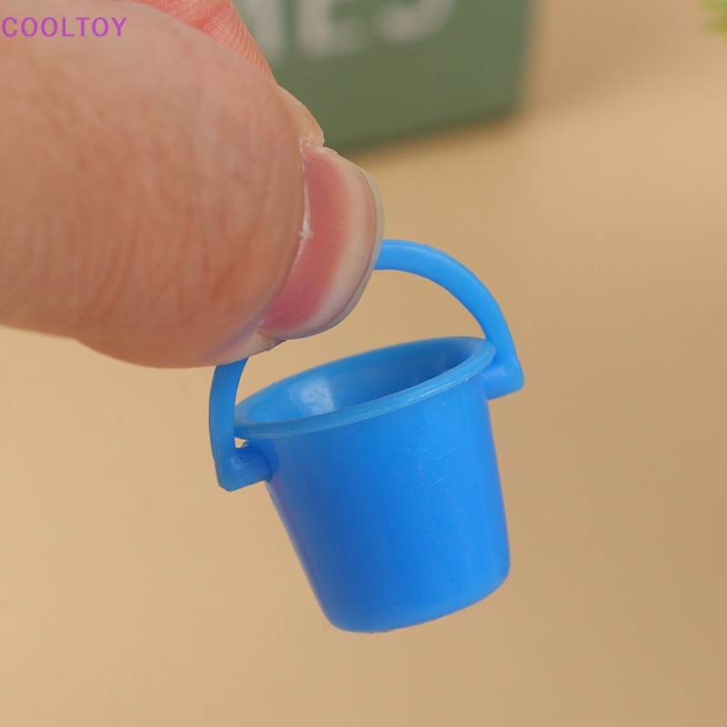 Set 2 Xô Nước Mini Trang Trí Nội Thất Cho Nhà Búp Bê