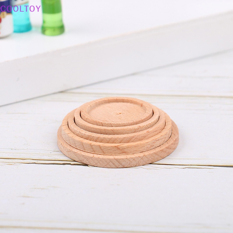 1 Khay Tròn Đựng Đồ Trang Trí Nhà Búp Bê 1: 12