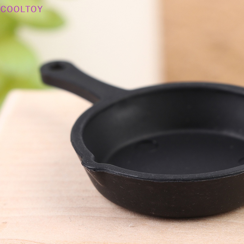 Set 2 Mô Hình Chảo Nấu Ăn Mini Tỉ Lệ 1: 12 Trang Trí Nhà Búp Bê