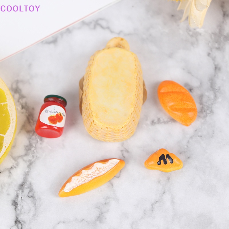 1 Set Giỏ Bánh Mì Sandwich Tỉ Lệ 1: 12 Trang Trí Nhà Búp Bê