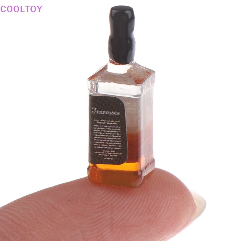 Set 2 Chai Rượu Mini Tỉ Lệ 1 / 12 Dùng Để Trang Trí Nhà Búp Bê